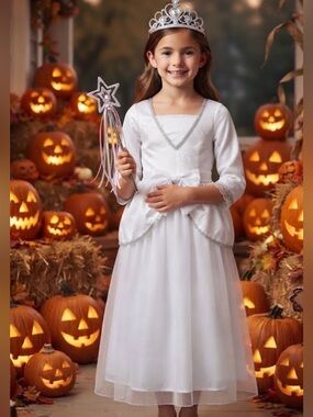 Relibeauty girls princess dress dress up costume Sz L
